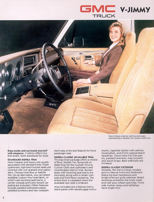 1987 GMC V-Jimmy Surburban Brochure Page 2